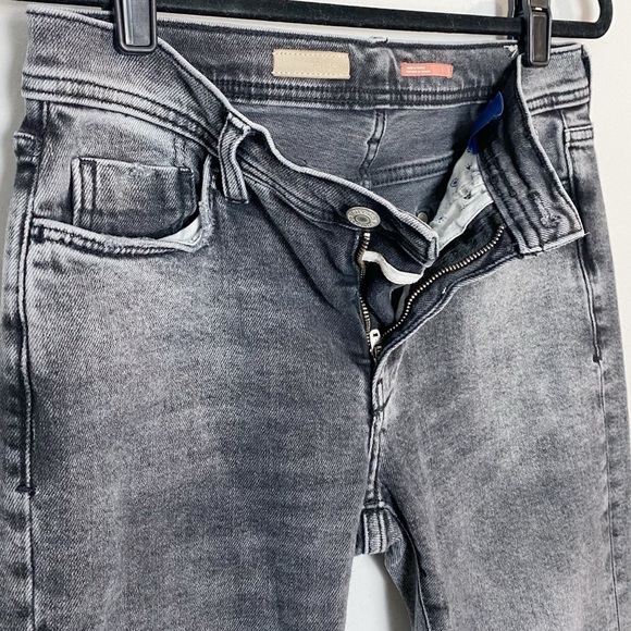 Anthro Pilcro Slim Boyfriend Distressed Black Jeans - Picture 9 of 15